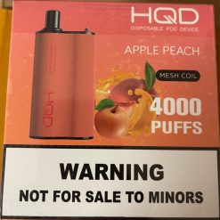 HQD BOX 4000 PUFFS Apple Peach H4F6D74 HQD Vape Price Australia