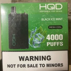 HQD BOX 4000 PUFFS Black Ice Mint H4F6D108 HQD Vape Flavours
