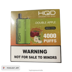 HQD BOX 4000 PUFFS Double Apple H4F6D103 HQD Vape Wholesale Australia