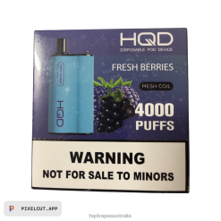 HQD BOX 4000 PUFFS Fresh Berries H4F6D102 HQD Vapes Australia