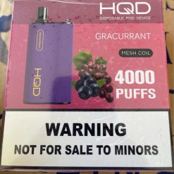 HQD BOX 4000 PUFFS Gracurrant H4F6D98 HQD Vape Flavours