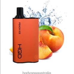 HQD BOX 4000 PUFFS Peach Ice H4F6D87 HQD Vape Nicotine