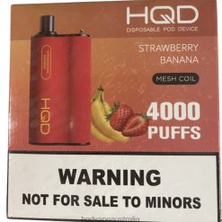 HQD BOX 4000 PUFFS Strawberry Banana H4F6D70 HQD Vape Review