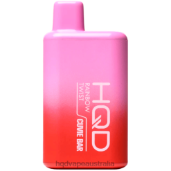 HQD CUVIE BAR DISPOSABLE Rainbow Twist H4F6D242 HQD Vapes Australia