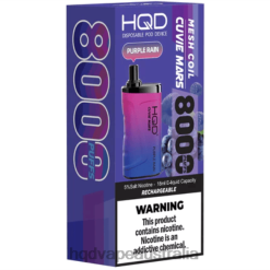 HQD CUVIE MARS DISPOSABLE Purple Rain H4F6D239 HQD Vape Price