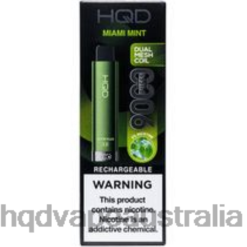 HQD CUVIE PLUS 2.0 DISPOSABLE Miami Mint H4F6D286 HQD Vape Sydney