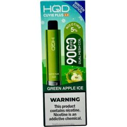 HQD CUVIE PLUS 2.0 (WINTER EDITION) Green Apple Ice H4F6D172 HQD Vapes Australia