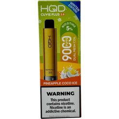 HQD CUVIE PLUS 2.0 (WINTER EDITION) Pineapple Coco Ice H4F6D233 HQD Vape Wholesale Australia