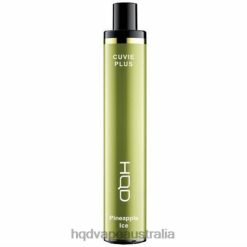 HQD CUVIE PLUS DISPOSABLE VAPE Pineapple Ice H4F6D234 HQD Vape Price Australia