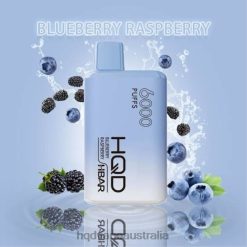 HQD HBAR 6000 PUFFS Blueberry Raspberry H4F6D43 HQD Vape Wholesale Australia