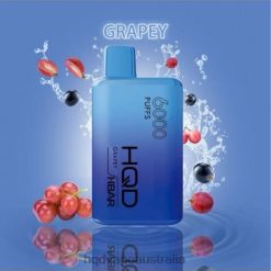 HQD HBAR 6000 PUFFS Grapy H4F6D42 HQD Vapes Australia