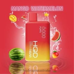 HQD HBAR 6000 PUFFS Mango Watermelon H4F6D55 HQD Vape Australia Cheap