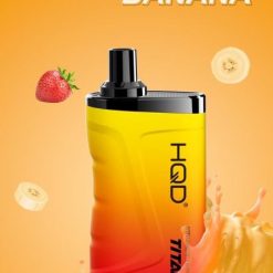 HQD TITAN 7000 PUFFS Strawberry Banana H4F6D13 HQD Vape Wholesale Australia